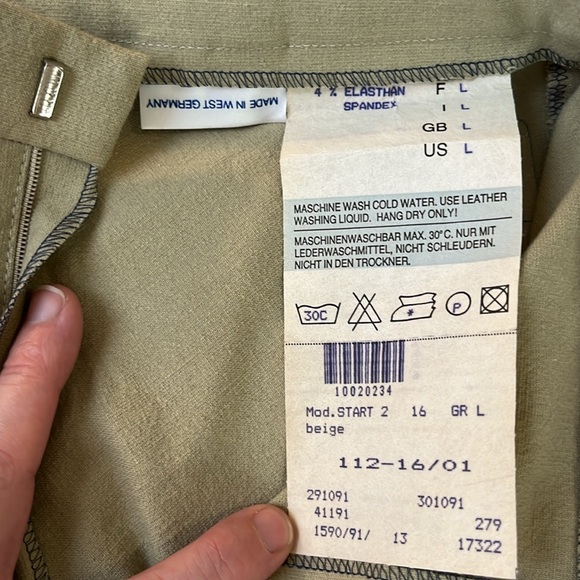 GERRY SCHUMACHER NWT Equestrian Riding Pants Womens VTG Size LG Germany US 8/10 - Picture 4 of 8